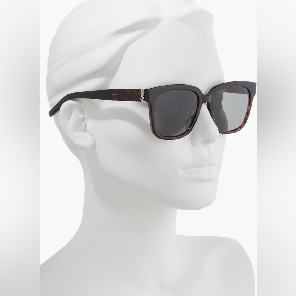 Saint Laurent YSL Women’s Square Frame Sunglasses 55mm NEW